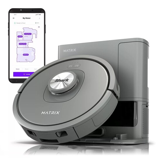 Shark Matrix Self-Emptying Robot Vacuum Precision Home Mapping, Wi-Fi UR2350AE